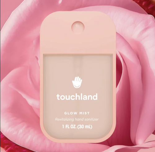 TOUCHLAND- GLOW MIST REVITALIZING HAND SANITIZER- ROSEWATER