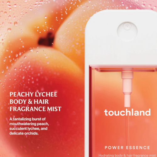 TOUCHLAND- PEACHY LYCHEE POWER ESSENCE BODY & HAIR FRAGRANCE MIST