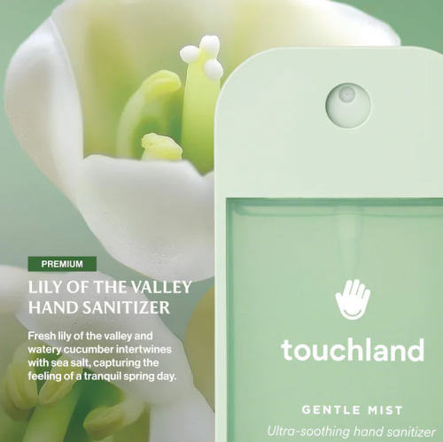 TOUCHLAND- GENTLE MIST ULTRA-SOOTHING HAND SANITIZER- LILY OF THE VALLEY