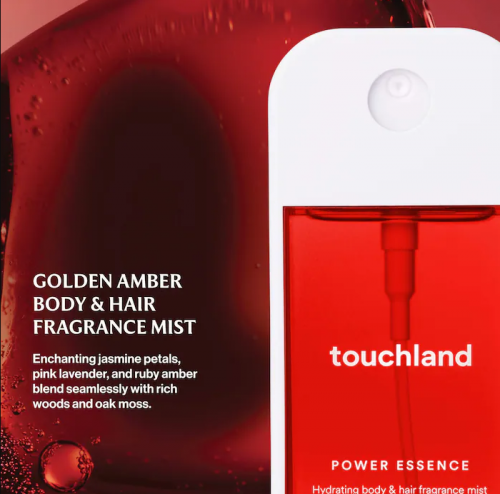 TOUCHLAND- GOLDEN AMBER POWER ESSENCE BODY & HAIR FRAGRANCE MIST