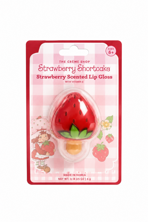 THE CR�ME SHOP- STRAWBERRY SHORTCAKE STRAWBERRY SCENTED LIP GLOSS WITH VITAMIN E
