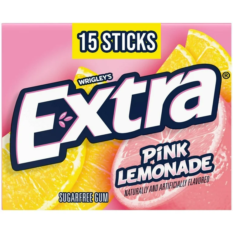 EXTRA- PINK LEMONADE SUGAR FREE GUM LIMITED EDITION ? 15 STICKS