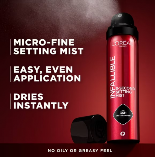 L'OREAL PARIS- INFALLIBLE 3-SECOND UP TO 36HR WEAR SETTING SPRAY