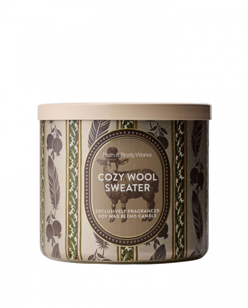 BATH & BODY WORKS - COZY WOOL SWEATER CANDLE 411G
