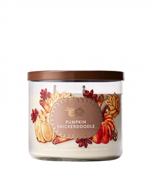 BATH & BODY WORKS - PUMPKIN SNICKERDOODLE CANDLE 411G