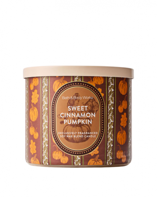 BATH & BODY WORKS - SWEET CINNAMON PUMPKIN CANDLE 411G