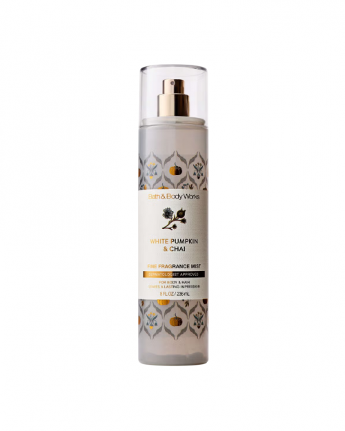 BATH & BODY WORKS- WHITE PUMPKIN & CHAI FINE FRAGRANCE MIST