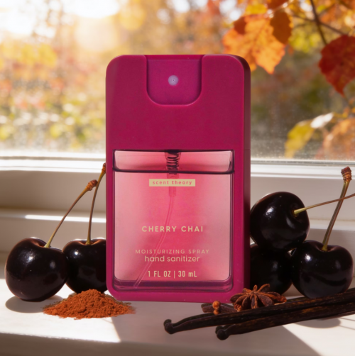 SCENT THEORY-  LIMITED EDITION HAND SANITIZER SPRAY- CHERRY CHAI