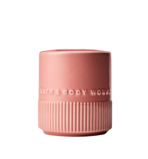 BATH & BODY WORKS- DARK PINK REED VESSEL