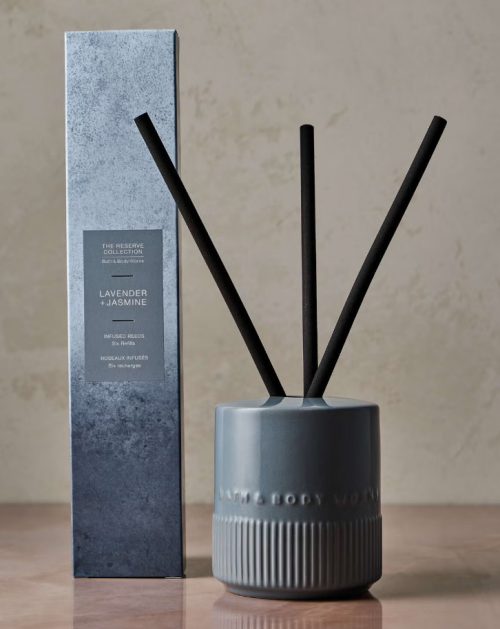 BATH & BODY WORKS- LAVENDER + JASMINE FRAGRANCE INFUSED LIQUIDLESS REEDS