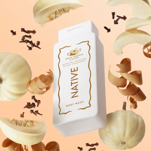 NATIVE- FALL COLLECTION BODY WASH- WHITE PUMPKIN & CLOVE