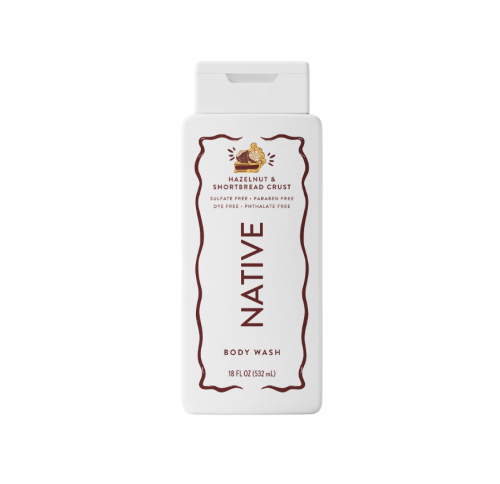 NATIVE- FALL COLLECTION BODY WASH-HAZELNUT & SHORTBREAD CRUST
