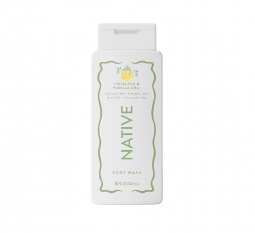 NATIVE- FALL COLLECTION BODY WASH- PISTACHIO & VANILLA CHAI
