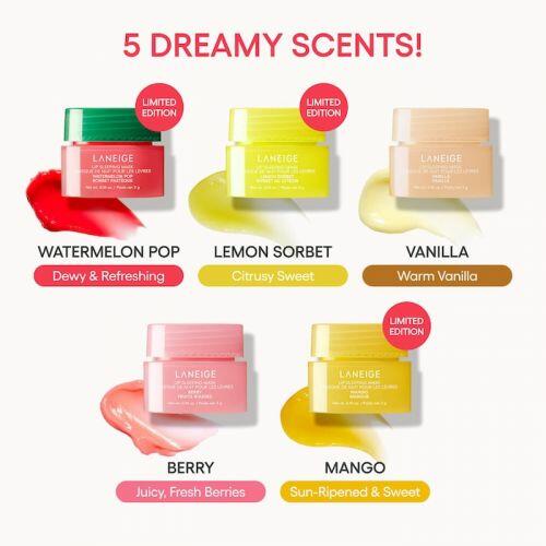 LANEIGE- MIDNIGHT MINIS HYDRATING LIP SLEEPING MASK TREATMENT 5 PC. GIFT SET