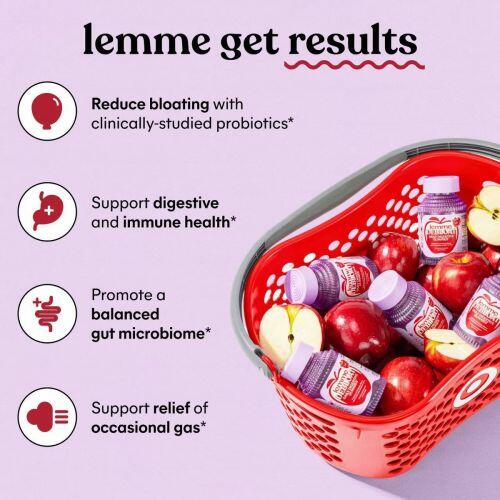 LEMME- DEBLOAT PRE + PROBIOTIC GUMMIES - BLOAT SUPPORT & DIGESTION - APPLE CIDER FLAVOR - 60CT