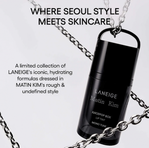LANEIGE X MATIN KIM- JUICEPOP BOX LIP TINT MONO TUNE SET WITH WEARABLE KEYCHAIN & MIRROR