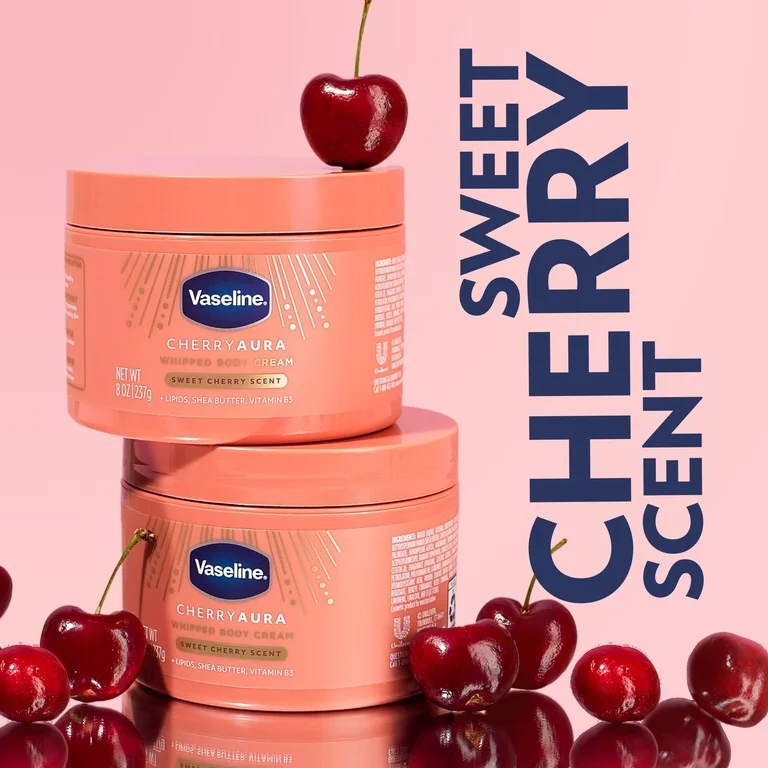 VASELINE- BODY CREAM FOR DULL- CHERRY AURA