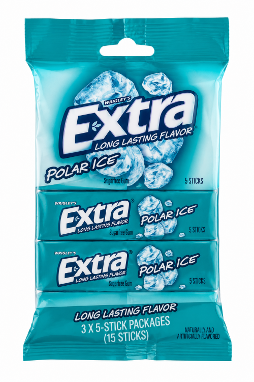 WRIGLEY?S EXTRA- POLAR ICE SUGARFREE GUM ? 15 STICKS