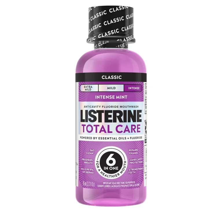 LISTERINE- TOTAL CARE ANTICAVITY FLUORIDE MOUTHWASH- INTENSE MINT 95Ml