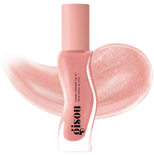 GISOU- HONEY INFUSED HYDRATING LIP OIL- PINK PRALINE