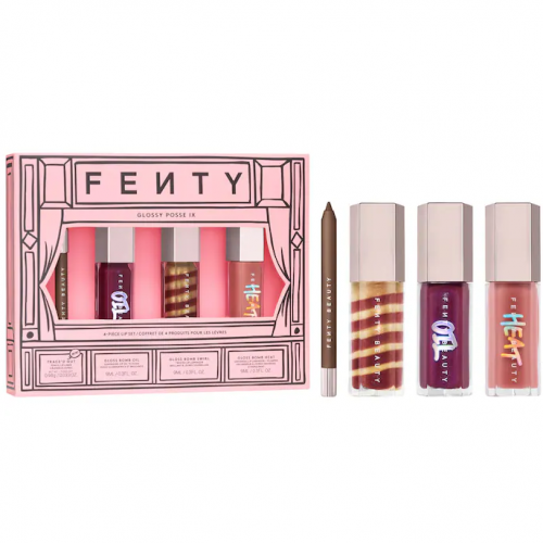 FENTY BEAUTY- GLOSSY POSSE IX 4-PIECE LIP MAKEUP GIFT SET