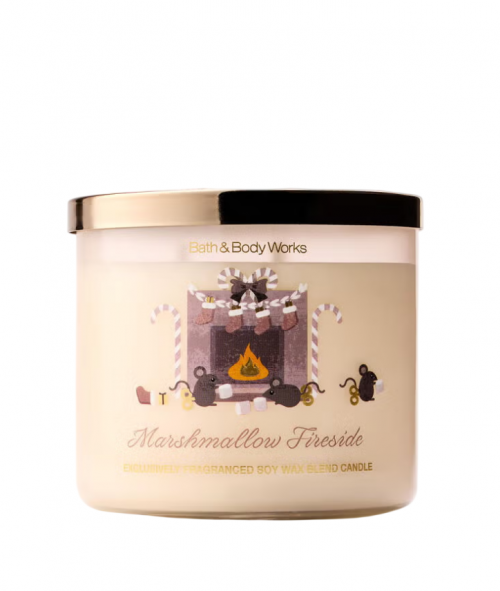 BATH & BODY WORKS - MARSHMALLOW FIRESIDE CANDLE 411G