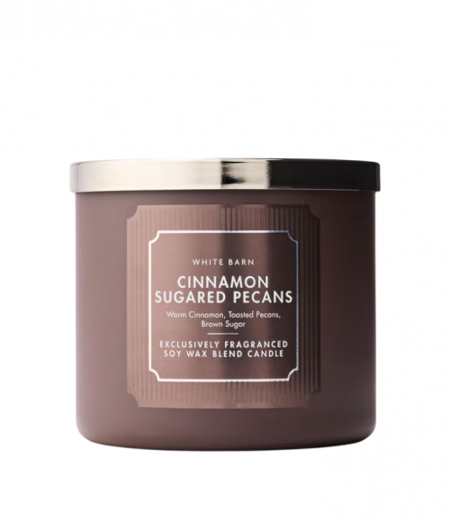 BATH & BODY WORKS - CINNAMON SUGARED PECANS CANDLE 411G