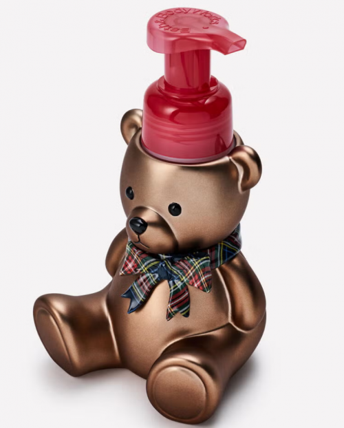 BATH & BODY WORKS - FESTIVE TEDDY BEAR FOAMING HAND SOAP DISPENSER