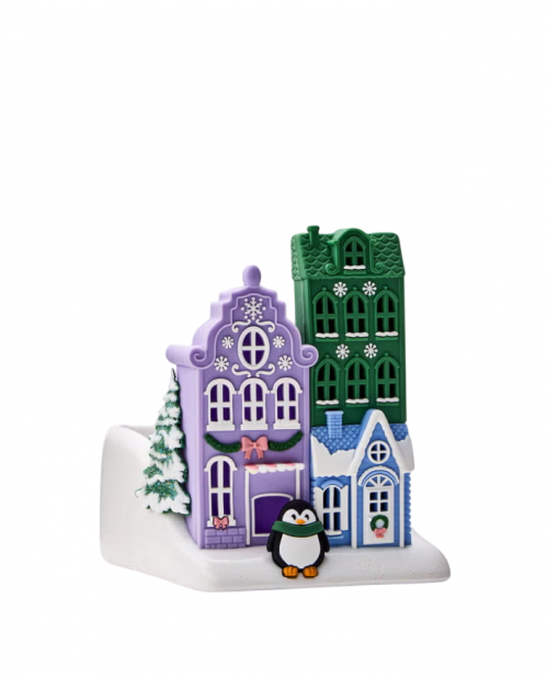 BATH & BODY WORKS - LIGHT-UP HOLIDAY VILLAGE SOAP HOLDER