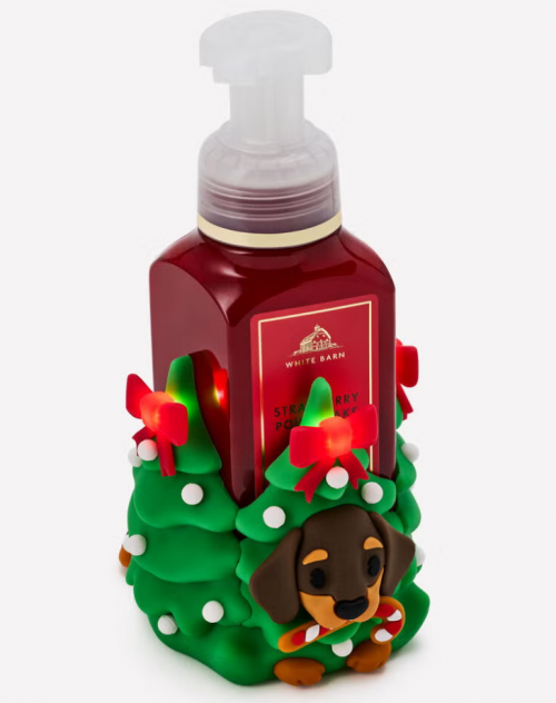 BATH & BODY WORKS - LIGHT-UP FESTIVE DOG SOAP HOLDER