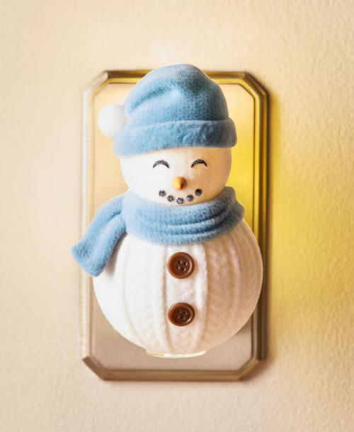 BATH & BODY WORKS - KNIT SNOWMAN NIGHTLIGHT WALLFLOWERS FRAGRANCE PLUG