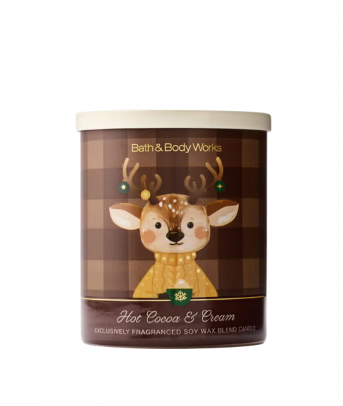BATH BODY WORKS -HOT COCOA & CREAM CANDLE 227G