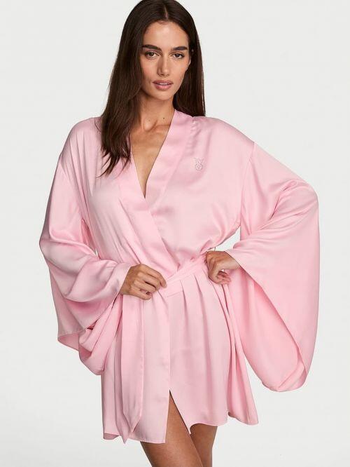 VICTORIA`S SECRET FASHION SHOW - SATIN SHORT WIDE SLEEVE ROBE
