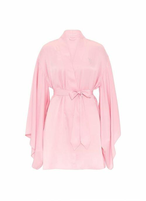 VICTORIA`S SECRET FASHION SHOW - SATIN SHORT WIDE SLEEVE ROBE