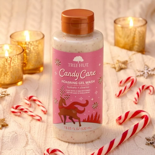 TREE HUT - CANDY CANE FOAMING GEL WASH