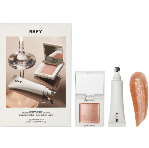REFY- SHIMMER LIP GLOSS & CREAM HIGHLIGHTER DUO GIFT SET