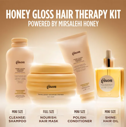 GISOU- HONEY GLOSS HAIR THERAPY SET
