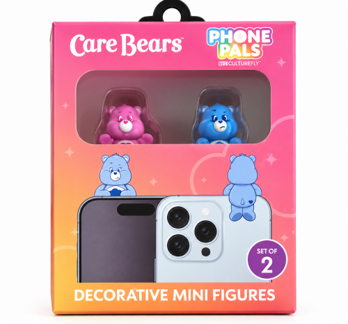 CARE BEARS PHONE PALS DECORATIVE MINI FIGURES SET OF 2