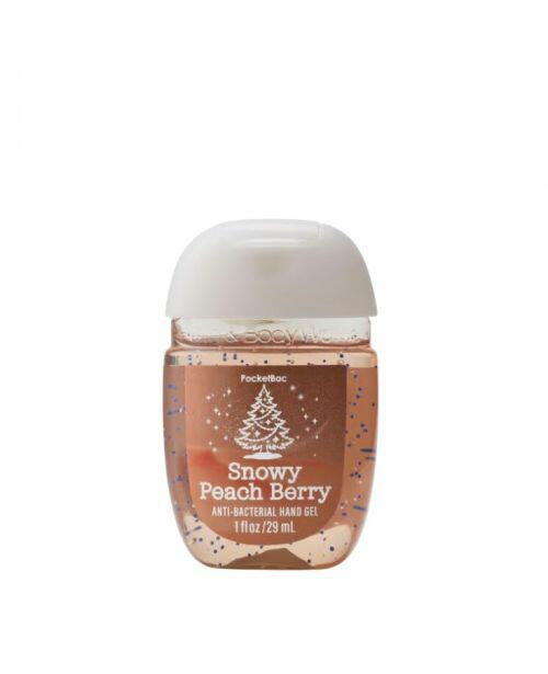 BATH & BODY WORKS - SNOWY PEACH BERRY POCKETBAC HAND SANITIZER