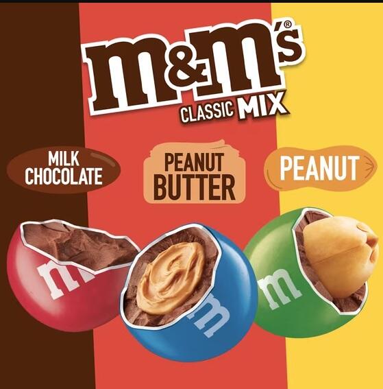 M&M'S CLASSIC MIX CHOCOLATE CANDY, SHARING SIZE