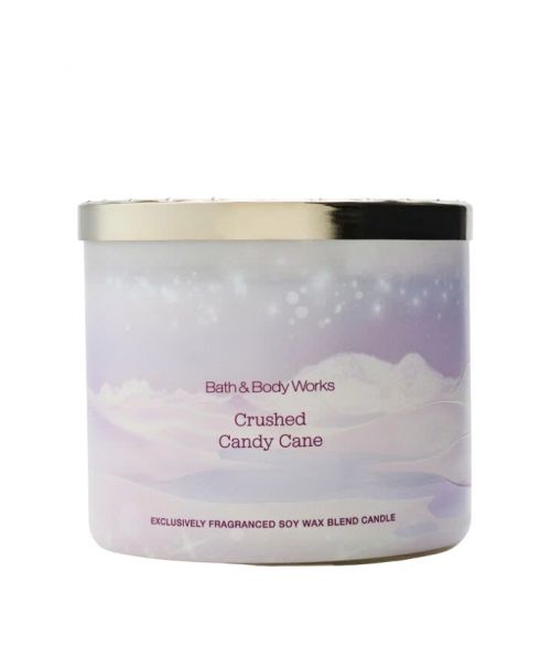 BATH & BODY WORKS -CRUSHED CANDY CANE CANDLE 411G