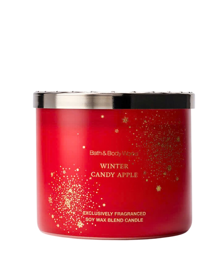 BATH & BODY WORKS -WINTER CANDY APPLE CANDLE 411G
