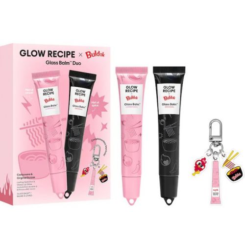 GLOW RECIPE X BULDAK- GLASS BALM HYDRATING LIP TREATMENT DUO GIFT SET