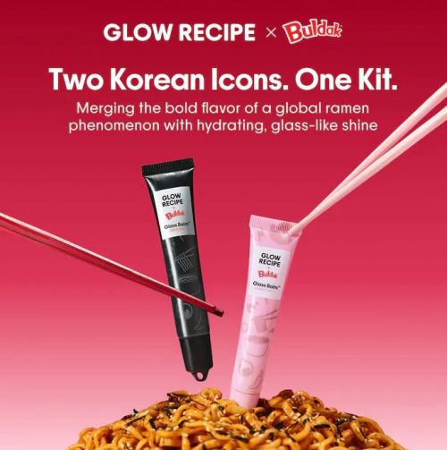 GLOW RECIPE X BULDAK- GLASS BALM HYDRATING LIP TREATMENT DUO GIFT SET