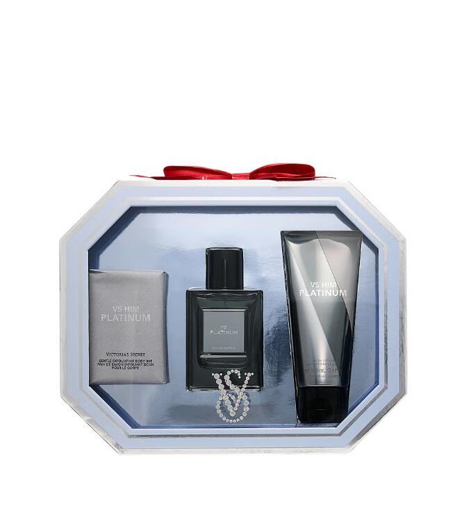 VICTORIA'S SECRET- 3-PIECE VS HIM PLATINUM GIFT SET