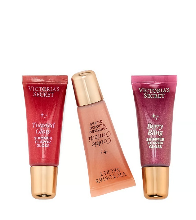 VICTORIA'S SECRET- 3-PIECE GLOSS THE HALLS GIFT SET FT. MINI HOLIDAY EXCLUSIVES