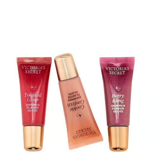 VICTORIA'S SECRET- 3-PIECE GLOSS THE HALLS GIFT SET FT. MINI HOLIDAY EXCLUSIVES