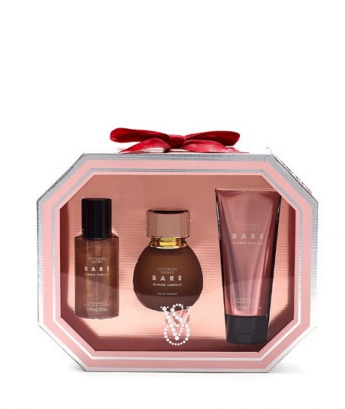 VICTORIA'S SECRET-  3-PIECE BARE SUEDED VANILLA GIFT SET