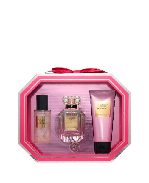 VICTORIA'S SECRET- BOMBSHELL 3-PIECE GIFT SET FT. FULL-SIZE EAU DE PARFUM