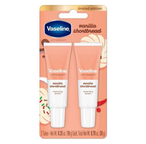 VASELINE HOLIDAY- LIMITED EDITION VANILLA SHORTBREAD LIP BALM TUBES
